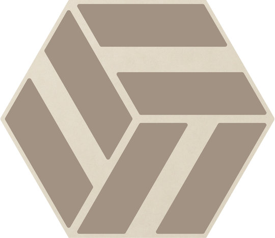 Плитка Ornamenta Corebasics Run-Up Ivory Hexagon D60 (CB60RI) Ornamenta Для кухни, Для общественных помещений, Для жилых помещений, Для ванной
