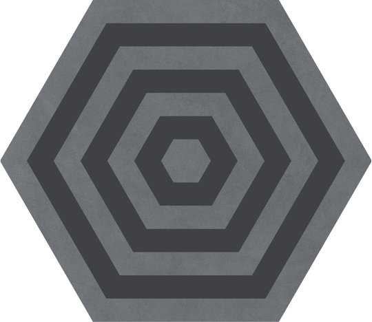 Плитка Ornamenta Corebasics Target Grey Hexagon D60 (CB60TG) Ornamenta Для кухни, Для общественных помещений, Для жилых помещений, Для ванной