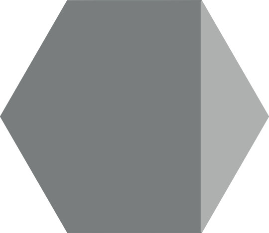 Плитка Ornamenta Electra Triangle Mercury Hexagon D40 (EL40TM) Ornamenta Для кухни, Для общественных помещений, Для жилых помещений, Для ванной