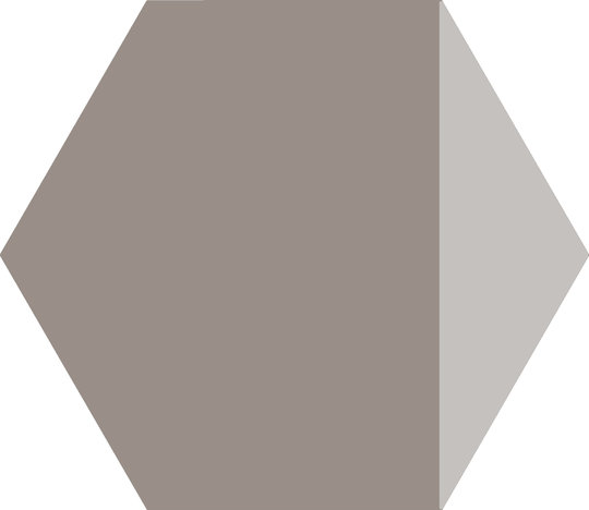 Плитка Ornamenta Electra Triangle Taupe Hexagon D40 (EL40TT) Ornamenta Для кухни, Для общественных помещений, Для жилых помещений, Для ванной