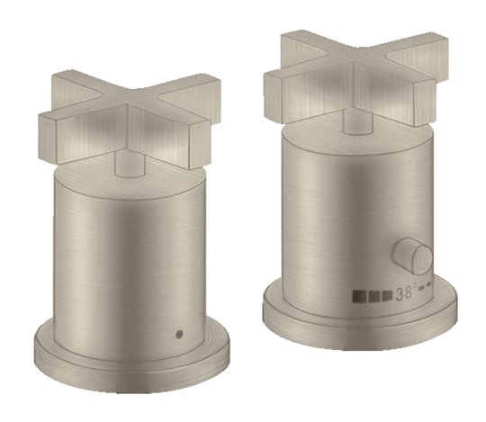 Термостатический смеситель для ванны Axor Citterio, Brushed Nickel (39480820) Для ванны Никель