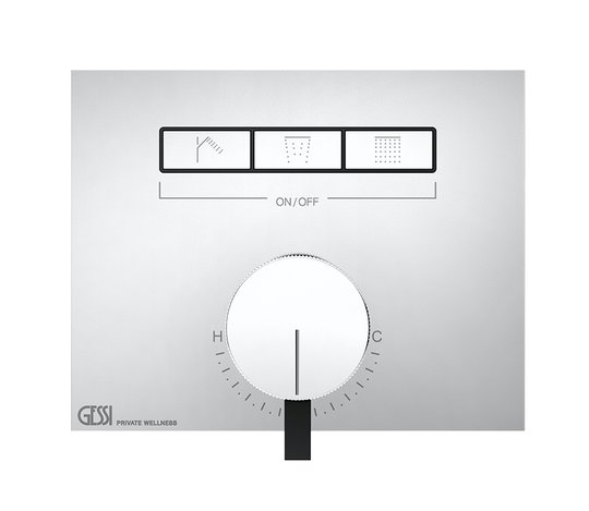 Однорычажный смеситель на 2 потребителя Gessi Hi-Fi (63081-031) Для ванны, Для душа Хром