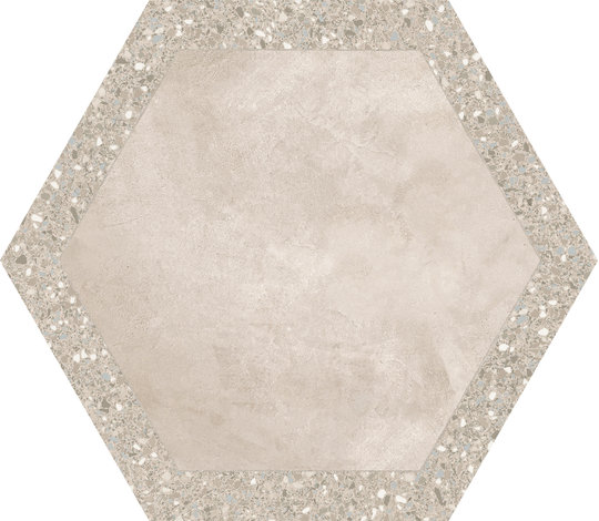 Плитка Ornamenta Cocciopesto Terracotta + Sabbia Hexagon D60 (CP60TCS) Ornamenta Для кухні, Для громадських приміщень, Для житлових приміщень, Для ванної