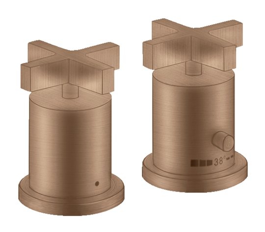 Термостатичний змішувач для ванни Axor Citterio, Brushed Red Gold (39480310) Для ванни Червоне золото