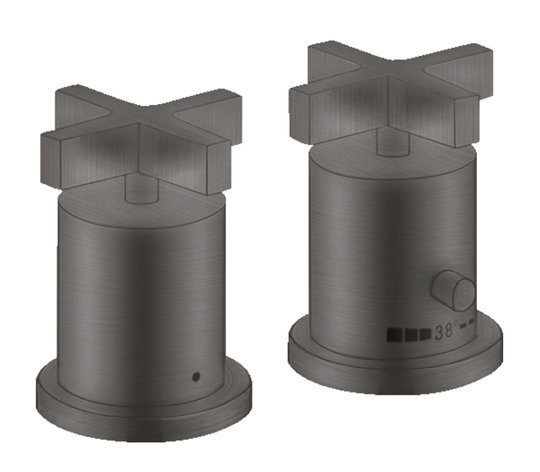 Термостатичний змішувач для ванни Axor Citterio, Brushed Black Chrome (39480340) Для ванни Чорний