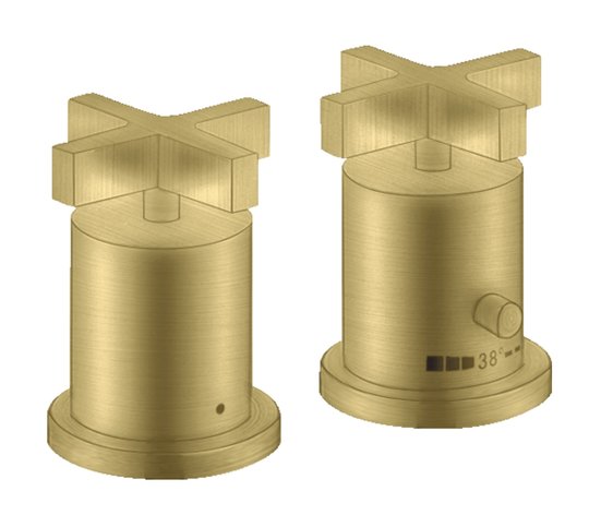 Термостатический смеситель для ванны Axor Citterio, Brushed Brass (39480950) Для ванны Латунь