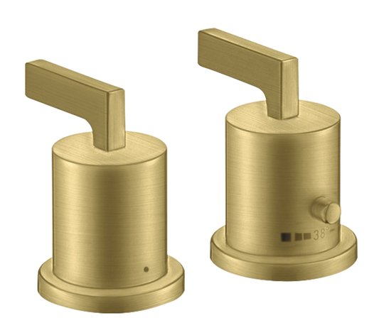 Термостатический смеситель для ванны Axor Citterio, Brushed Brass (39482950) Для ванны Латунь