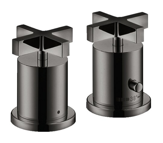 Термостатический смеситель для ванны Axor Citterio, Polished Black Chrome (39480330) Для ванны Черный