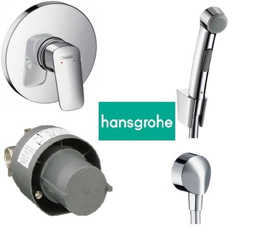 Гигиенический комплект HANSGROHE Logis (3В161218) Гигиенические души Хром