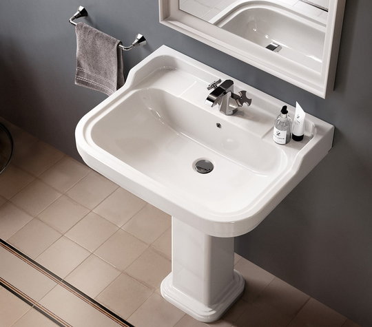 Керамическая раковина 64 см Flaminia Efi, white (6007) На консоль, На пьедестал, На столешницу, Подвесные Прямоугольные