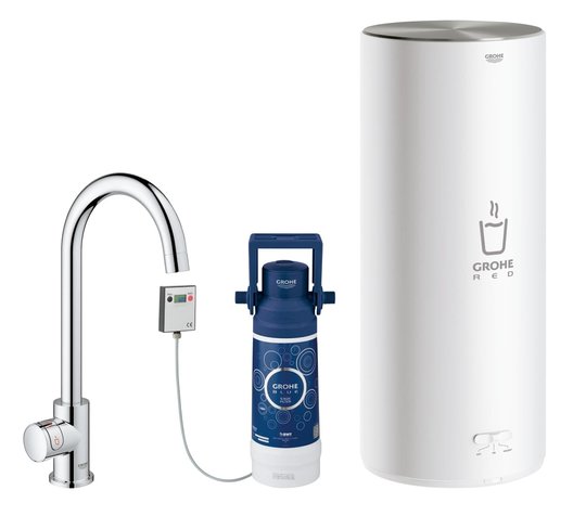 Смеситель и бойлер для раковины GROHE Red Mono L-size (30080001) Для кухни Хром