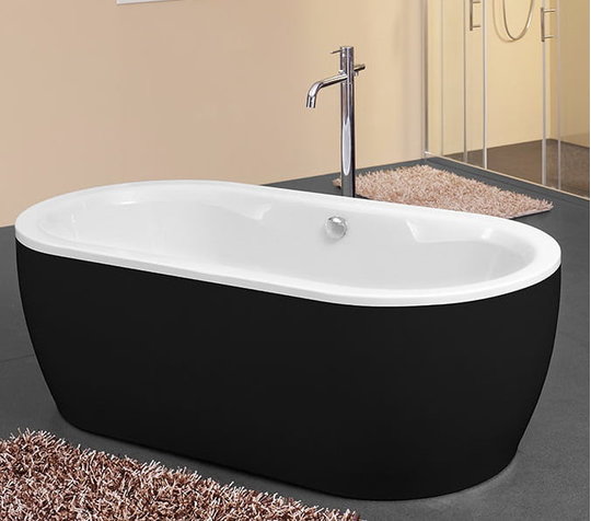 Ванна акриловая Kolpa San Siris-FS 178x88 White-Black (3838987 596387) Kolpa San Овальные