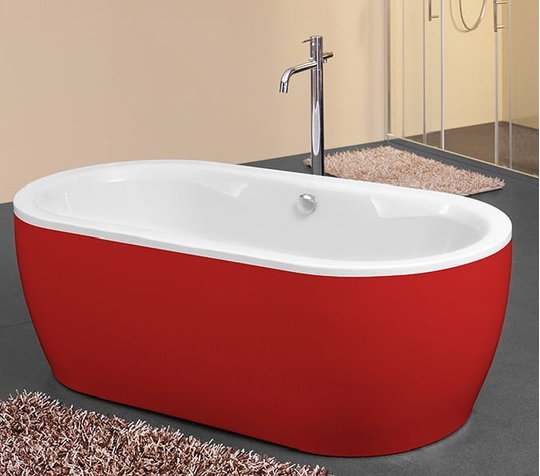Ванна акриловая Kolpa San Siris-FS 178x88 White-Red (3838987 596417) Kolpa San Овальные