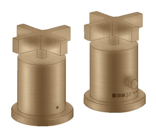 Термостатический смеситель для ванны Axor Citterio, Brushed Bronze (39480140) Для ванны Бронза