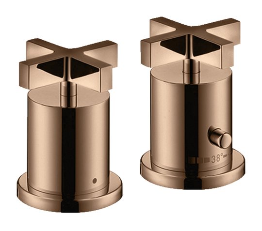 Термостатический смеситель для ванны Axor Citterio, Polished Red Gold (39480300) Для ванны Красное золото