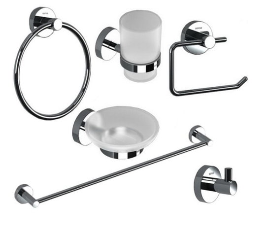 Набор аксессуаров для ванной комнаты Sonia Loop Bath Kit (179640) Бумагодержатели, Крючки для халатов и полотенец, Мыльницы, Наборы аксессуаров, Полотенцедержатели, Стаканы для зубных щеток Sonia