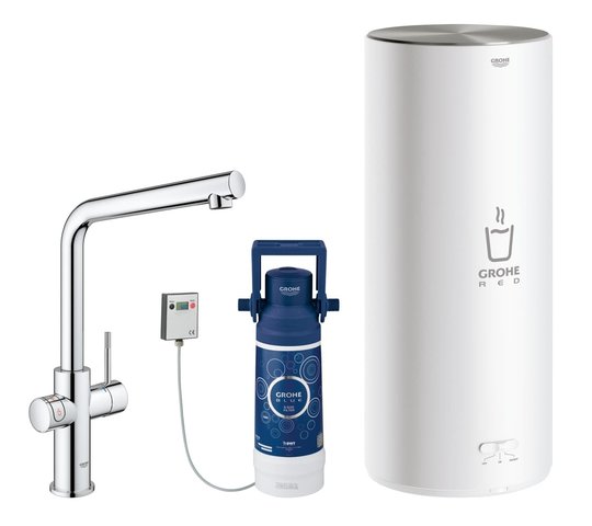 Змішувач і бойлер для раковини GROHE Red Duo L-size (30325001) Для кухні Хром