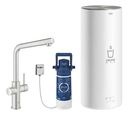 Змішувач і бойлер для раковини GROHE Red Duo L-size (30325DC1) Для кухні Нерж. сталь