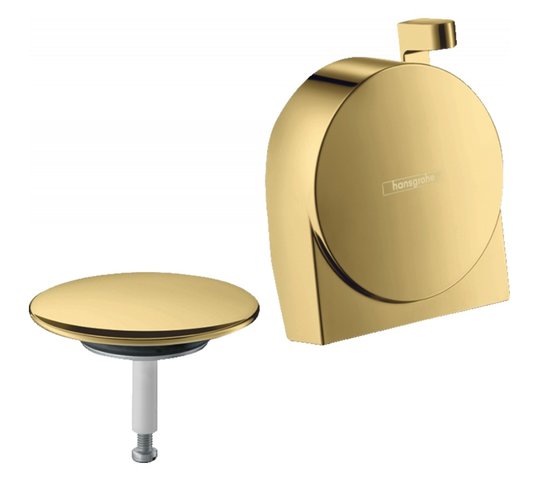 Излив для ванны Hansgrohe Exafill S, Polished Gold Optic (58117990) Для ванн Внешняя часть