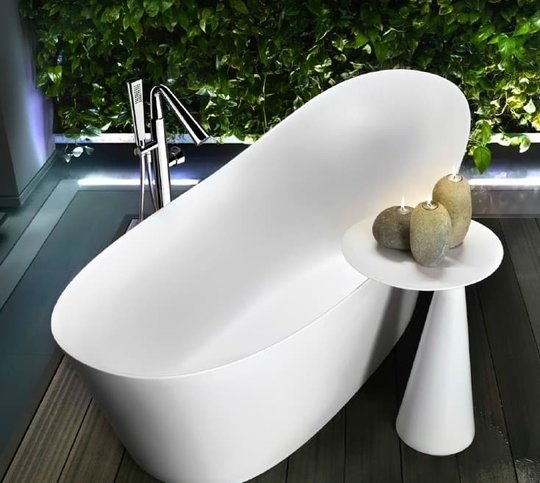 Ванна каменная Gessi Cono 180 см, белая (45925) Gessi Овальные