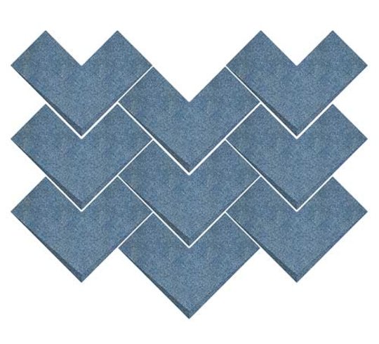 Плитка Wow Boho Elle Blue Raku 20*20 (118703) WOW Для кухні, Для громадських приміщень, Для житлових приміщень, Для ванної