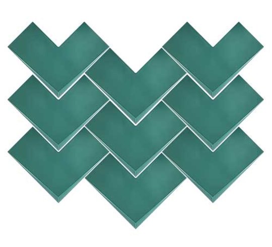 Плитка Wow Boho Elle Emerald 20*20 (118215) WOW Для кухні, Для громадських приміщень, Для житлових приміщень, Для ванної