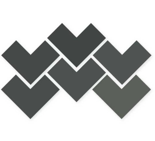 Плитка Wow Elle Floor Graphite 18.5*18.5 (121197) Для кухні, Для громадських приміщень, Для житлових приміщень, Для ванної