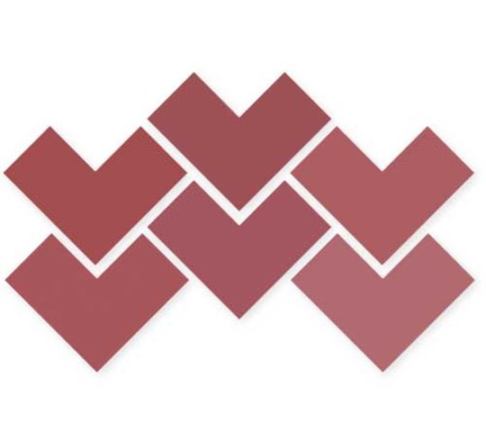 Плитка Wow Elle Floor Plum 18.5*18.5 (121194) Для кухні, Для громадських приміщень, Для житлових приміщень, Для ванної