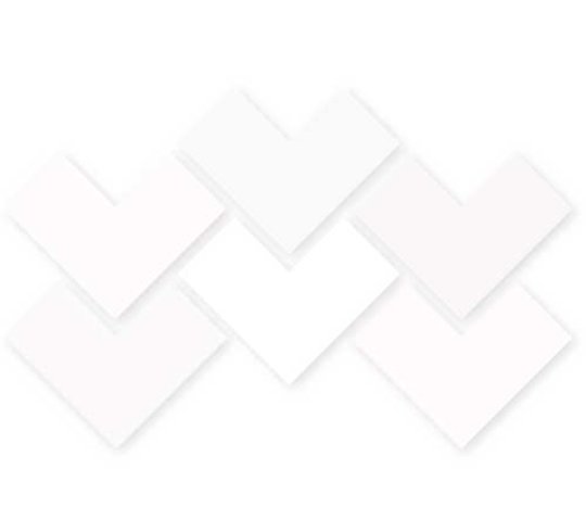 Плитка Wow Elle Floor White 18.5*18.5 (121196) Для кухні, Для громадських приміщень, Для житлових приміщень, Для ванної