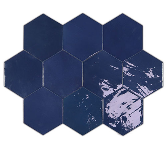 Плитка Wow Zellige Hexa Cobalt 10.8 * 12.4 (122085) Для кухні, Для громадських приміщень, Для житлових приміщень, Для ванної