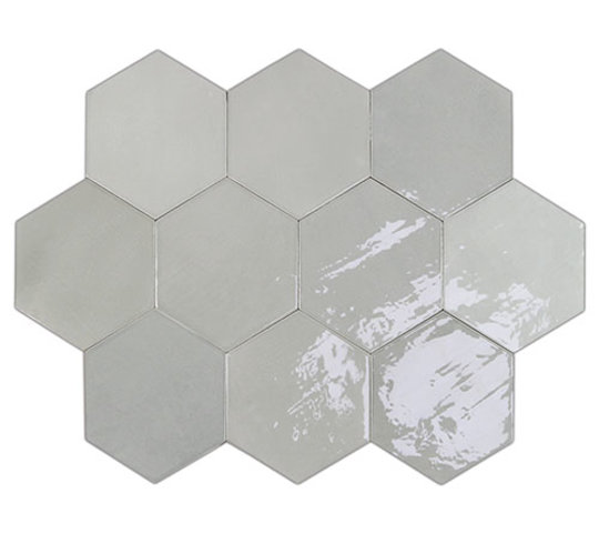 Плитка Wow Zellige Hexa Grey 10.8 * 12.4 (122079) Для кухні, Для громадських приміщень, Для житлових приміщень, Для ванної