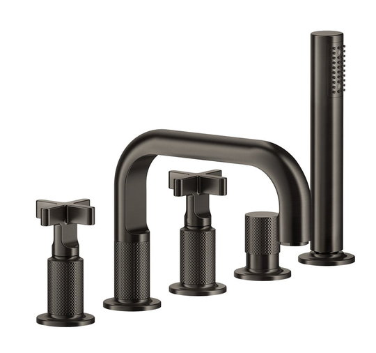 Смеситель для ванны Gessi Inciso+ (58140-031) Для ванны Бронза, Хром