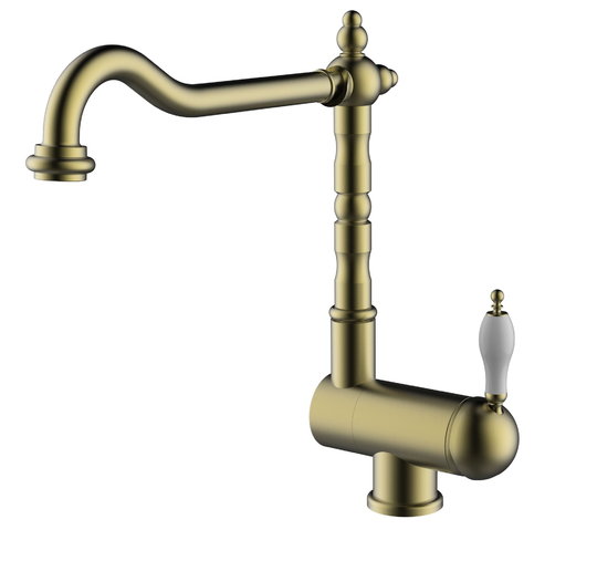 Смеситель для кухни GRB Kitchens FOLDING RETRO SPOUT 1866 (535199) Для кухни Бронза