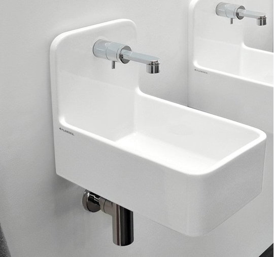 Керамическая раковина 25 см Flaminia Miniwash 25, white (MWL25) Подвесные Прямоугольные