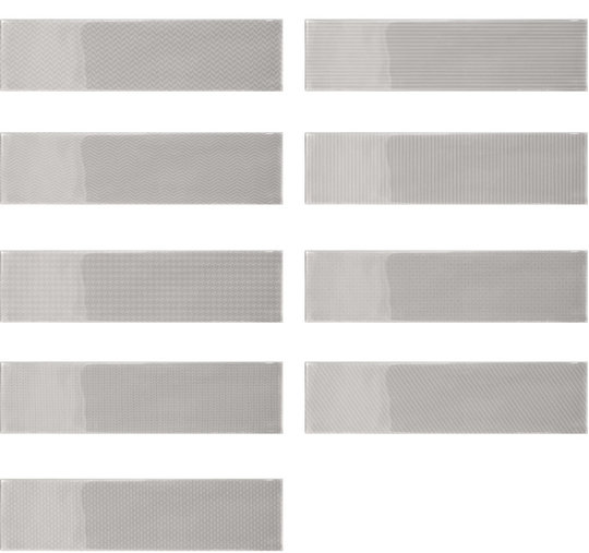 Плитка Wow Gradient Decor Greige Gloss 7,5 * 30 (109166) Для кухні, Для громадських приміщень, Для житлових приміщень, Для ванної