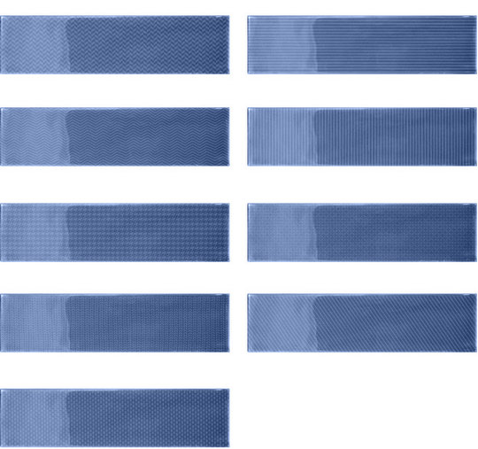Плитка Wow Gradient Decor Indigo Gloss 7,5 * 30 (109326) Для кухні, Для громадських приміщень, Для житлових приміщень, Для ванної