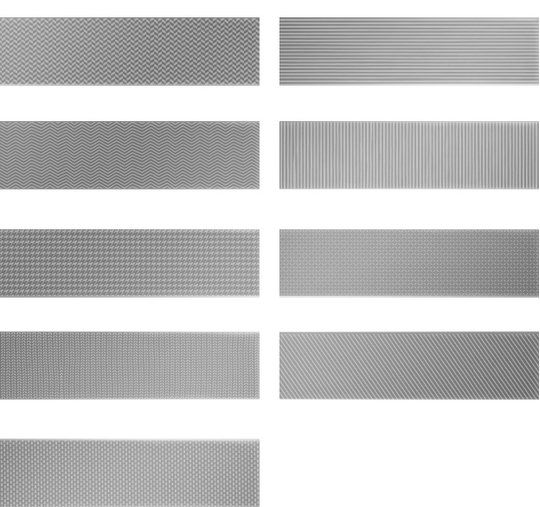 Плитка Wow Gradient Decor Silver Matt 7,5 * 30 (109167) Для кухні, Для громадських приміщень, Для житлових приміщень, Для ванної