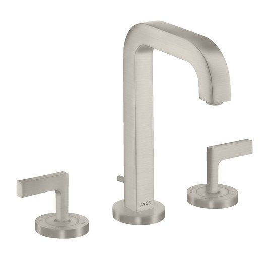 Смеситель для раковины Axor Citterio, Stainless Steel Optic (39135800) Для раковины Нерж. сталь