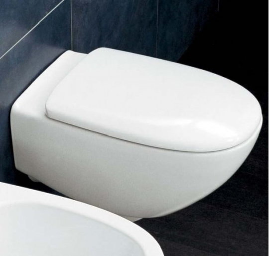 Подвесной безободковый унитаз Flaminia Spin goclean, white (5085G) Подвесные 