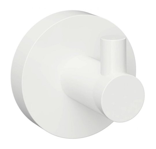 Крючок для ванной комнаты Bemeta White (104106024) Крючки для халатов и полотенец Bemeta