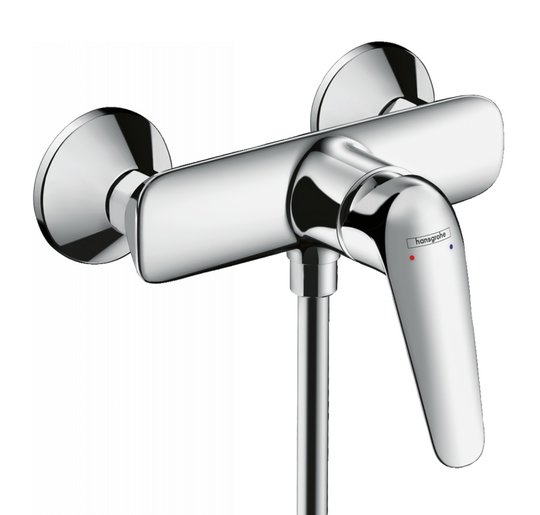 Настінний змішувач для душу Hansgrohe Novus (71060000) Для душа Хром