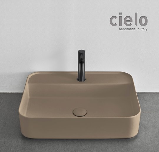 Керамическая раковина 60 см Cielo Shui Comfort, бежевый (SHCOLARF-AV) На столешницу, На тумбу, Подвесные Прямоугольные