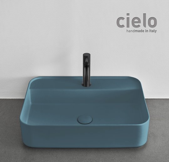 Керамічна раковина 60 см Cielo Shui Comfort, Бірюзовий (SHCOLARF-PL) На стільницю, На тумбу, Підвісні 