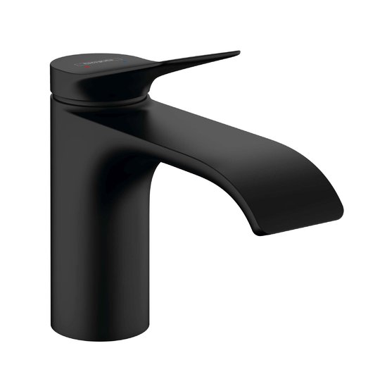 Смеситель для раковины Hansgrohe Vivenis 80, черный матовый (75010670) Для раковины Черный матовый