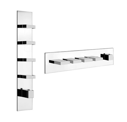 Смеситель Gessi Rettangolo WELLNESS (43028-031) Для ванны, Для душа Хром