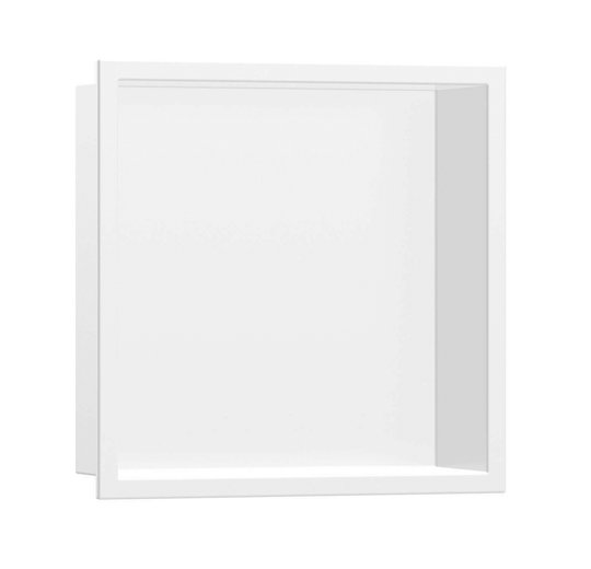 Настенная ниша с встроенной рамкой Hansgrohe XtraStoris Original, белый матовый (56061700) Скрытые ниши Hansgrohe