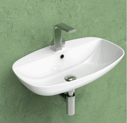 Керамічна раковина 61 см Flaminia Nuda, white (ND60PR) На консоль, На стільницю, На тумбу 
