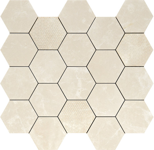 Плитка Piemme Valentino Majestic Hexagon Precious Gem Lev 34*36 (02676) Для кухни, Для общественных помещений, Для жилых помещений, Для ванной