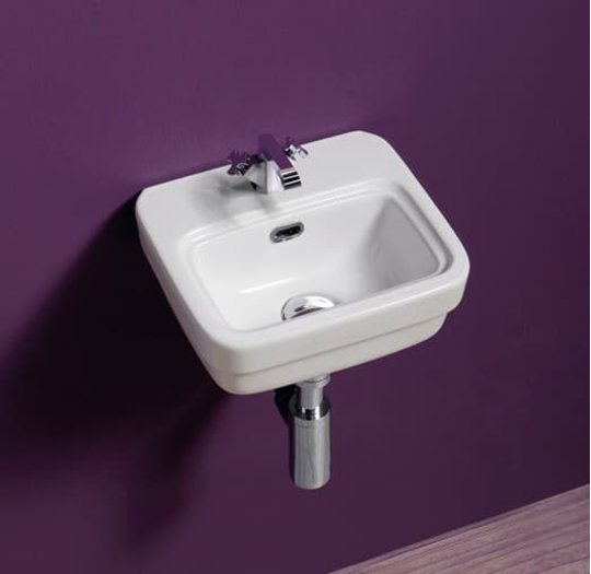 Керамическая раковина 31 см Simas Evolution, bianco glossy (EVO 13) Подвесные Прямоугольные