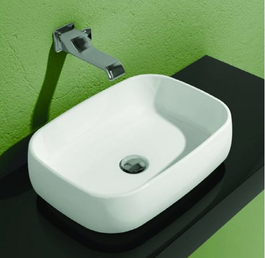 Керамічна раковина 50 см Flaminia Flag 50, white (FG50A) На стільницю, На тумбу 